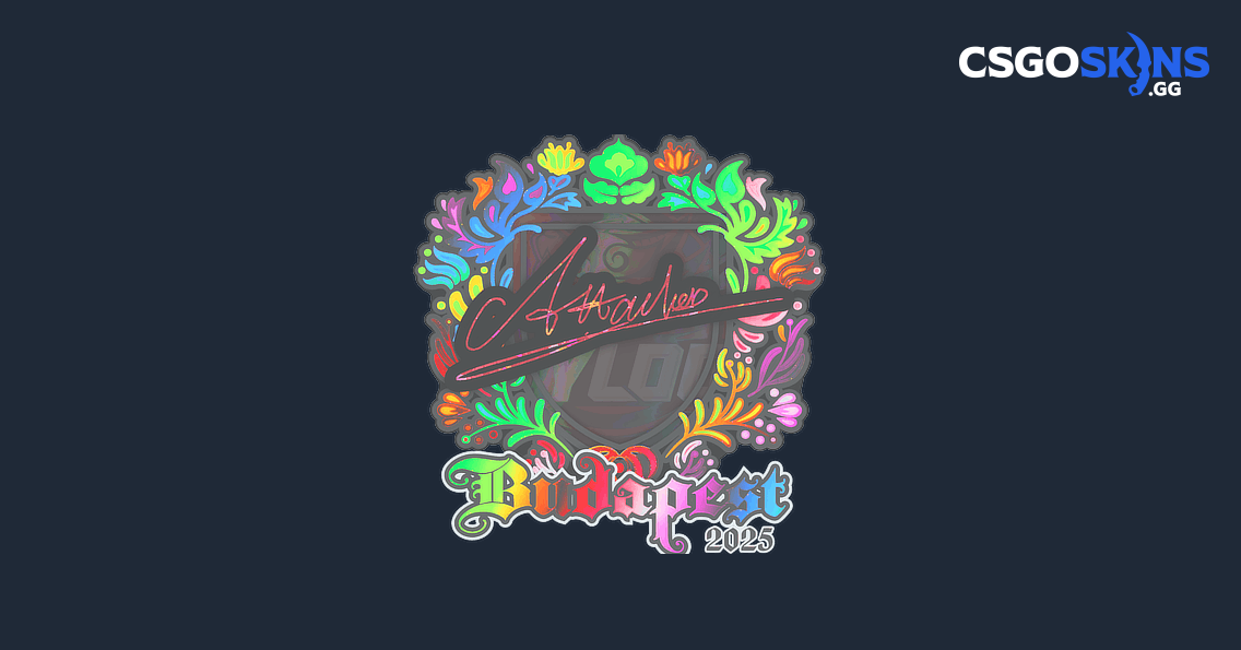 Sticker | Attacker (Holo) | Budapest 2025 - CSGOSKINS.GG
