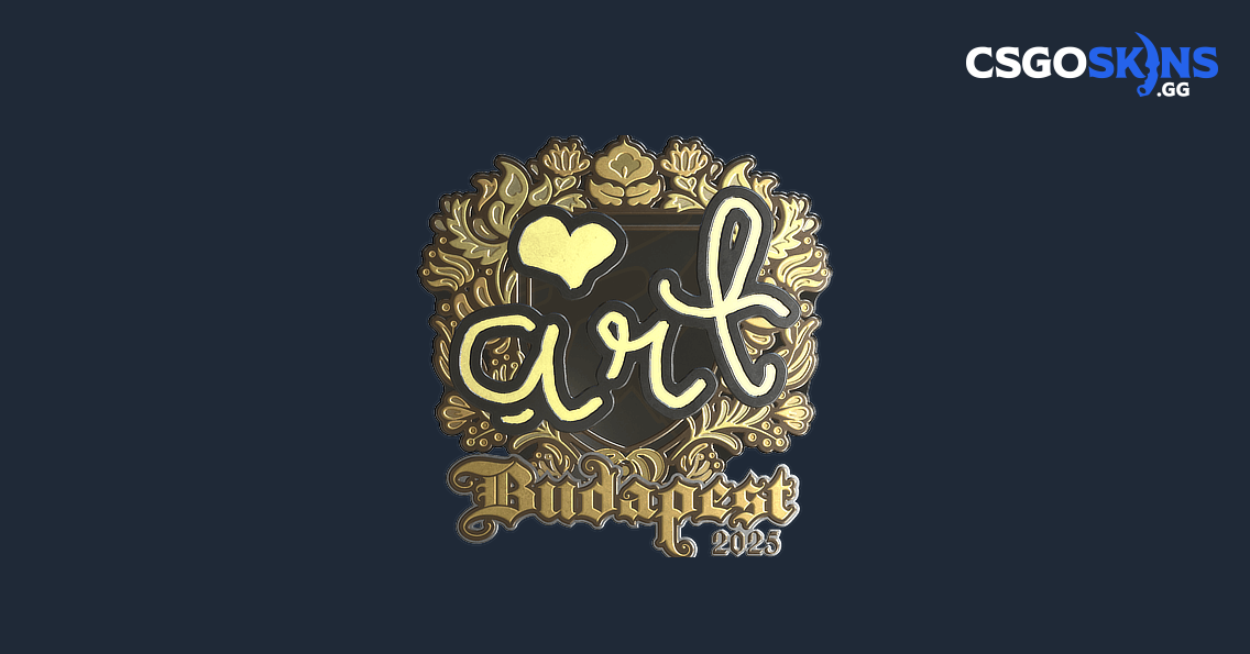 Sticker | arT (Gold) | Budapest 2025 - CSGOSKINS.GG