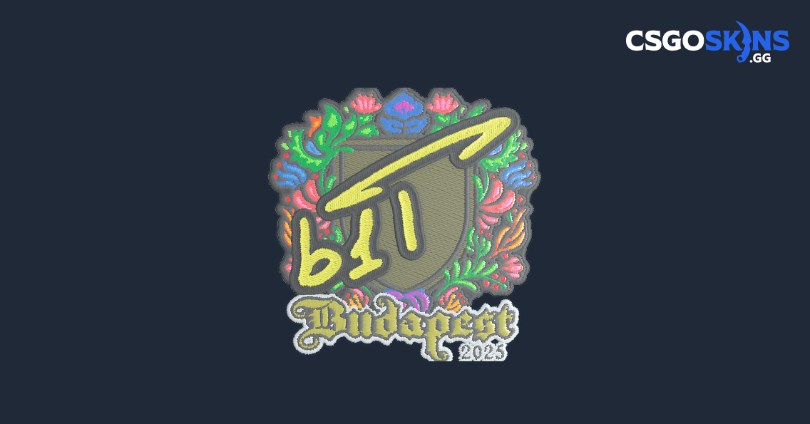 Sticker | b1t (Embroidered) | Budapest 2025 - CSGOSKINS.GG