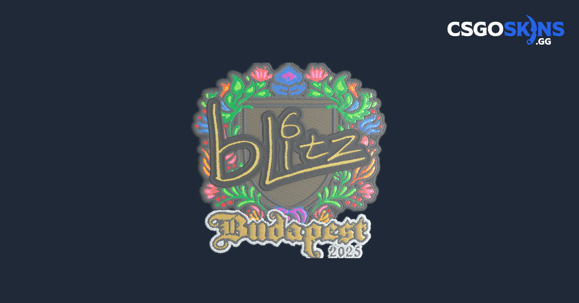 Sticker | bLitz (Embroidered) | Budapest 2025 - CSGOSKINS.GG