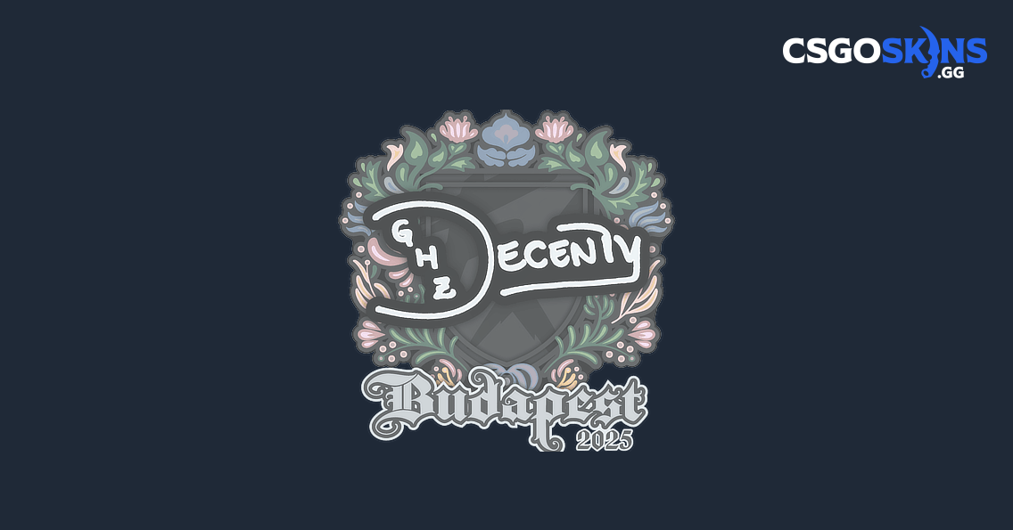 Sticker | decenty | Budapest 2025 - CSGOSKINS.GG