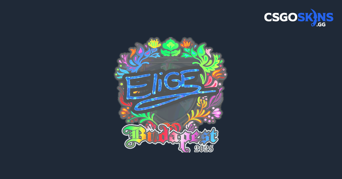 Sticker | EliGE (Holo) | Budapest 2025 - CSGOSKINS.GG
