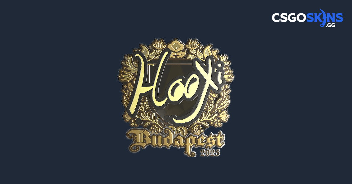 Sticker | HooXi (Gold) | Budapest 2025 - CSGOSKINS.GG