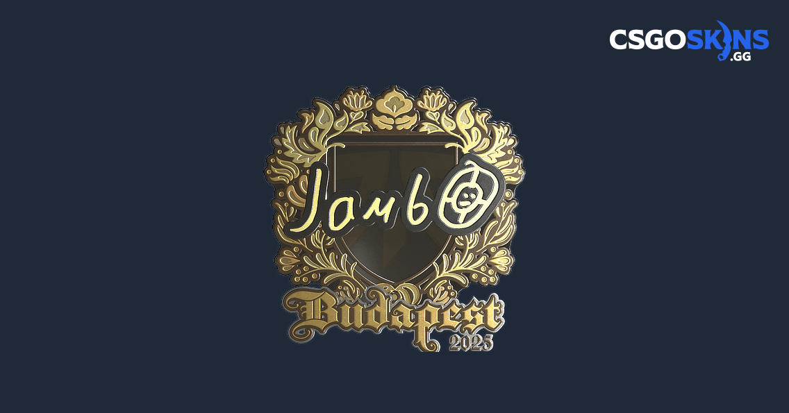 Sticker | jambo (Gold) | Budapest 2025 - CSGOSKINS.GG