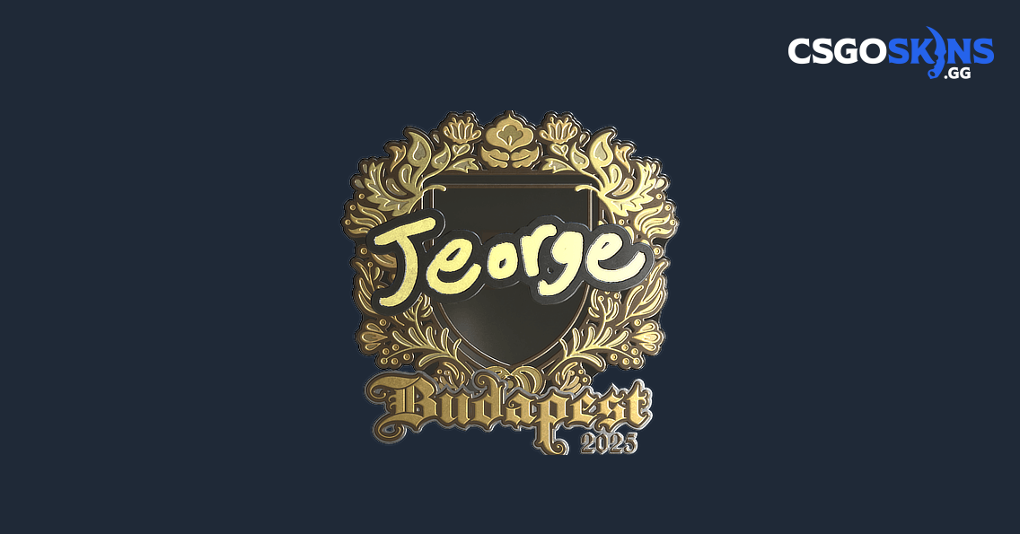 Sticker | jeorge (Gold) | Budapest 2025 - CSGOSKINS.GG