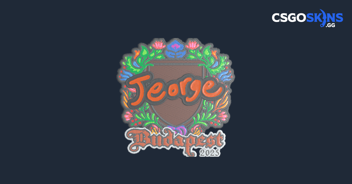 Sticker | jeorge (Embroidered) | Budapest 2025 - CSGOSKINS.GG