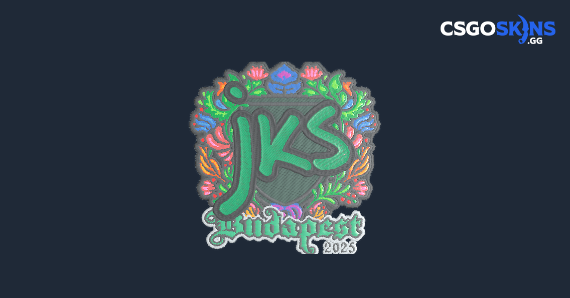 Sticker | jks (Embroidered) | Budapest 2025 - CSGOSKINS.GG
