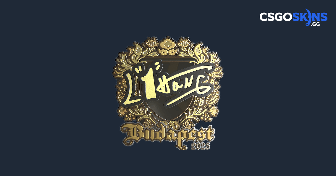 Sticker | L1haNg (Gold) | Budapest 2025 - CSGOSKINS.GG