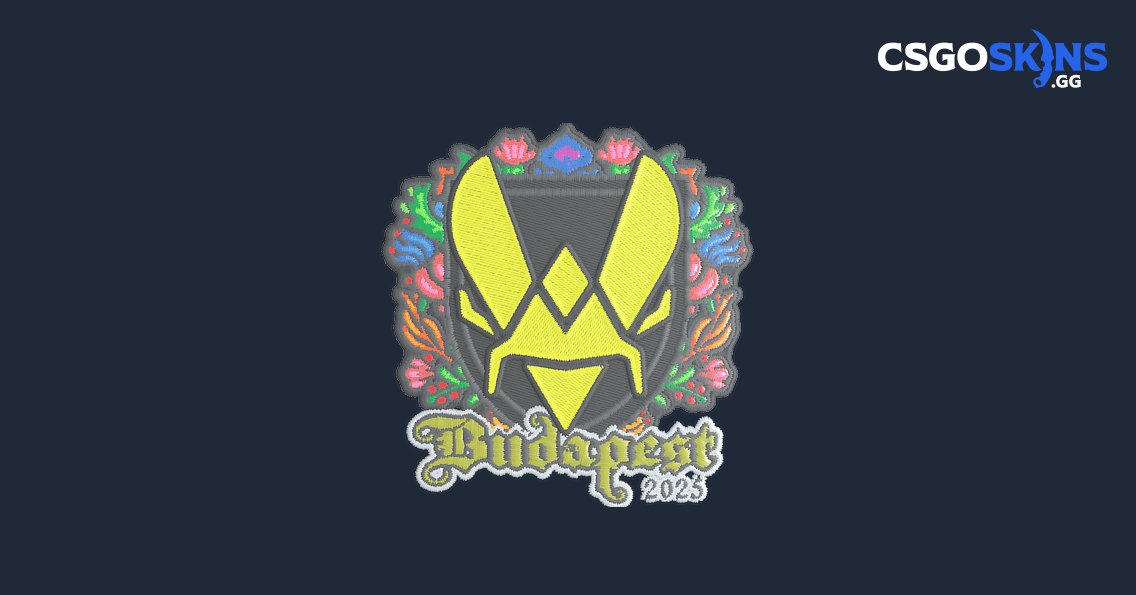 Sticker | Vitality (Embroidered) | Budapest 2025 - CSGOSKINS.GG