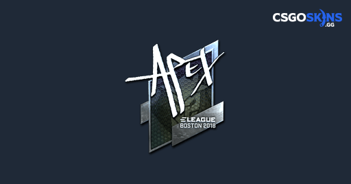Sticker | apEX (Foil) | Boston 2018 - CSGOSKINS.GG