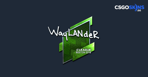 Sticker | wayLander (Foil) | Boston 2018 - CSGOSKINS.GG