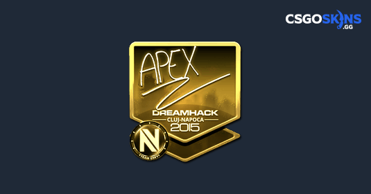 Sticker | apEX (Gold) | Cluj-Napoca 2015 - CSGOSKINS.GG