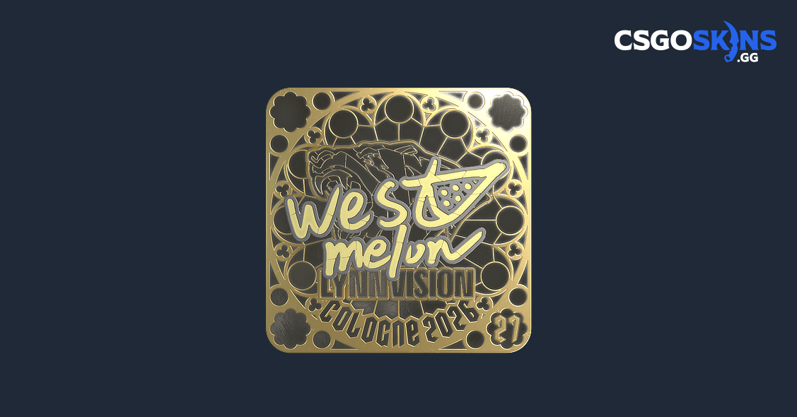 Sticker | westmelon (Gold, Ranked) | Cologne 2026 - CSGOSKINS.GG