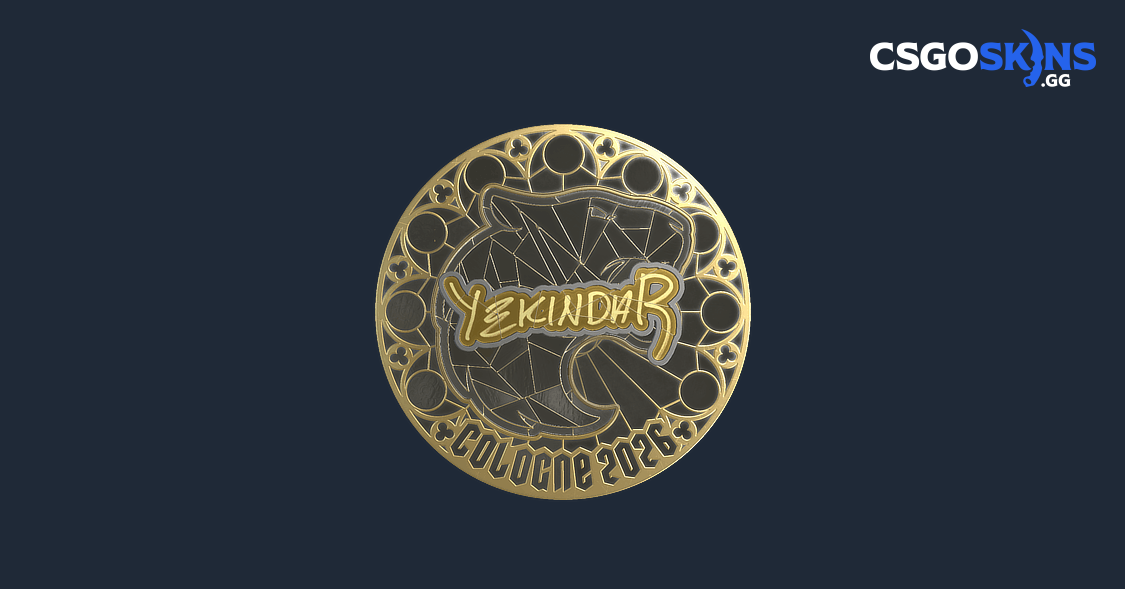 Sticker | YEKINDAR (Gold) | Cologne 2026 - CSGOSKINS.GG