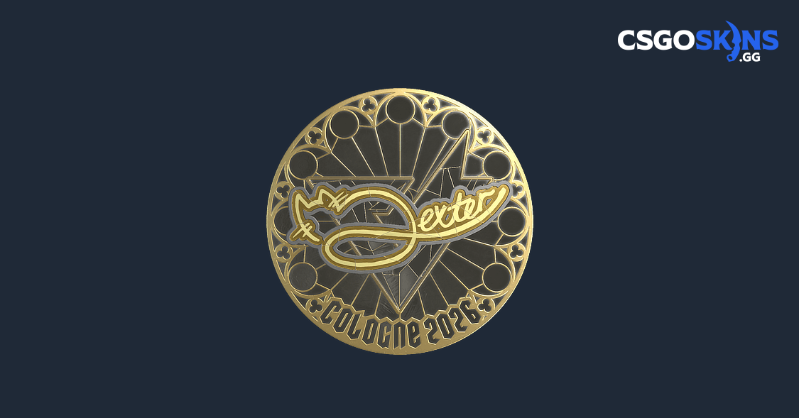 Sticker | dexter (Gold) | Cologne 2026 - CSGOSKINS.GG