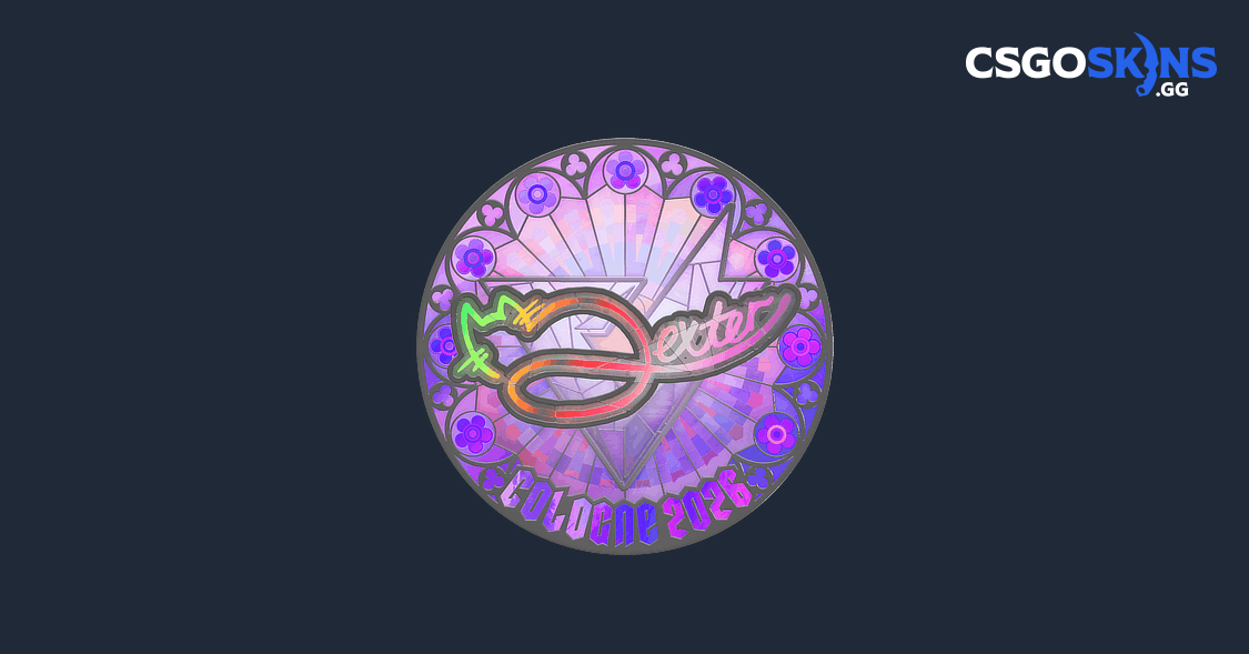 Sticker | dexter (Holo) | Cologne 2026 - CSGOSKINS.GG