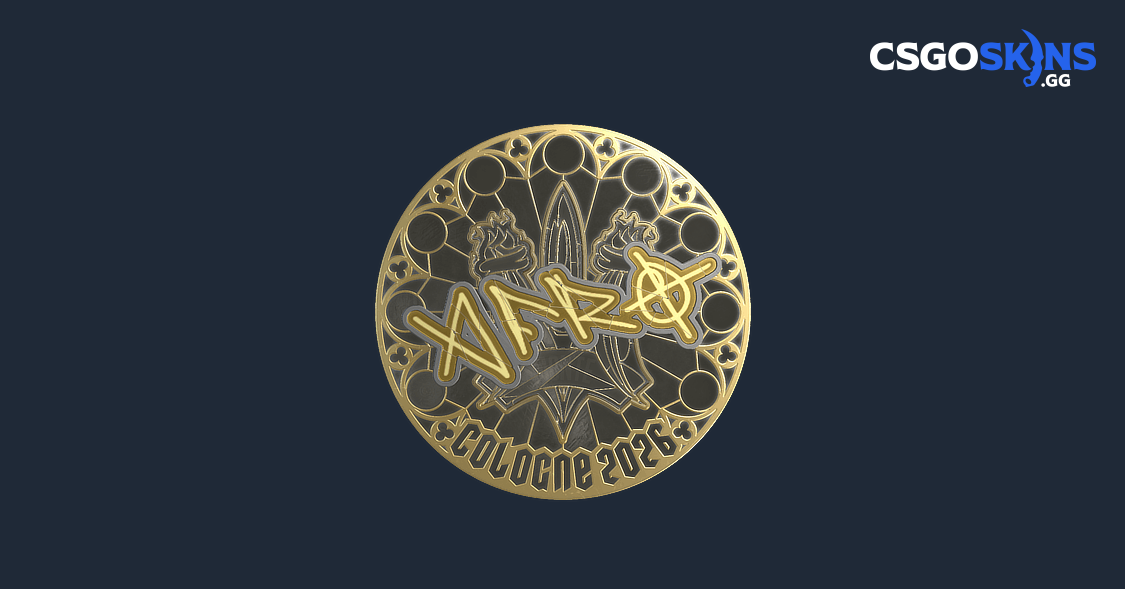 Sticker | afro (Gold) | Cologne 2026 - CSGOSKINS.GG