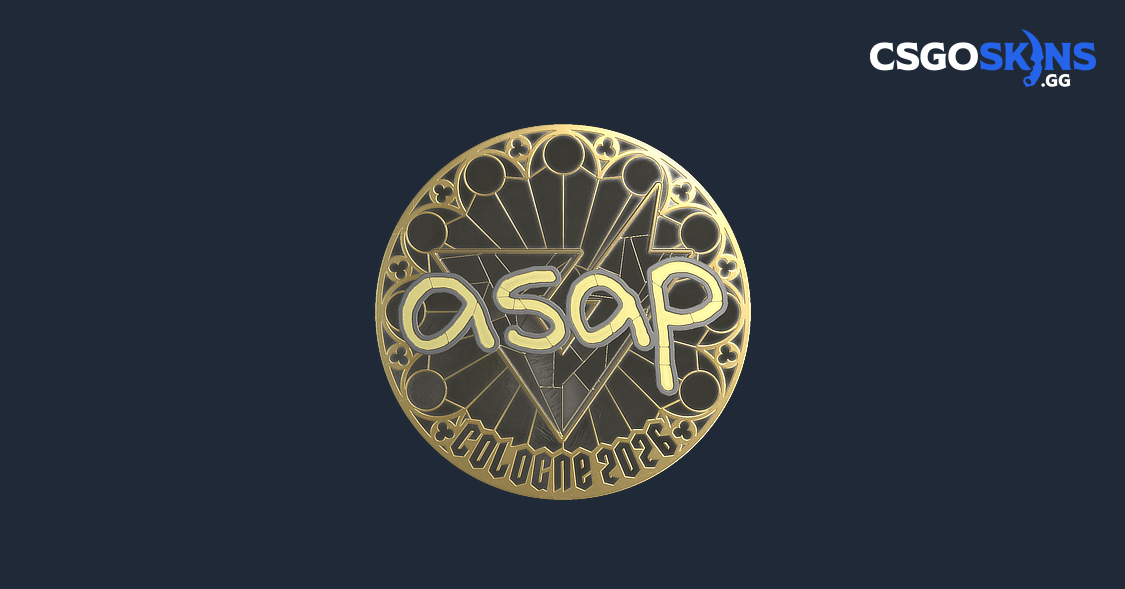Sticker | asap (Gold) | Cologne 2026 - CSGOSKINS.GG