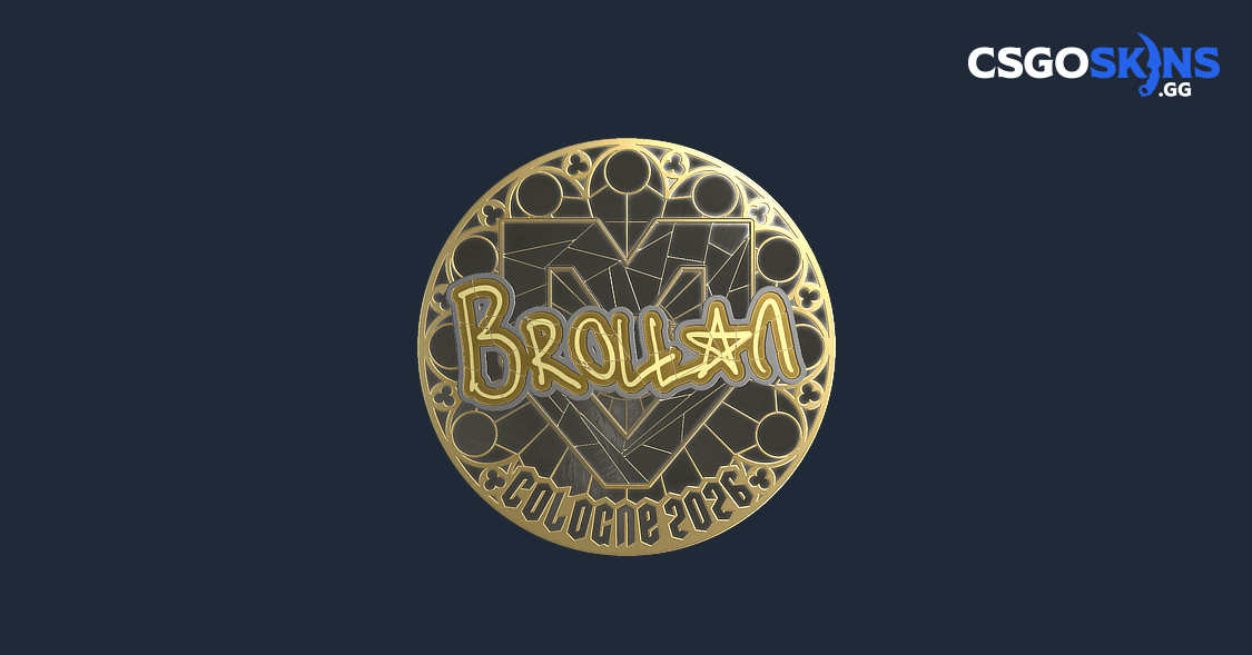 Sticker | Brollan (Gold) | Cologne 2026 - CSGOSKINS.GG