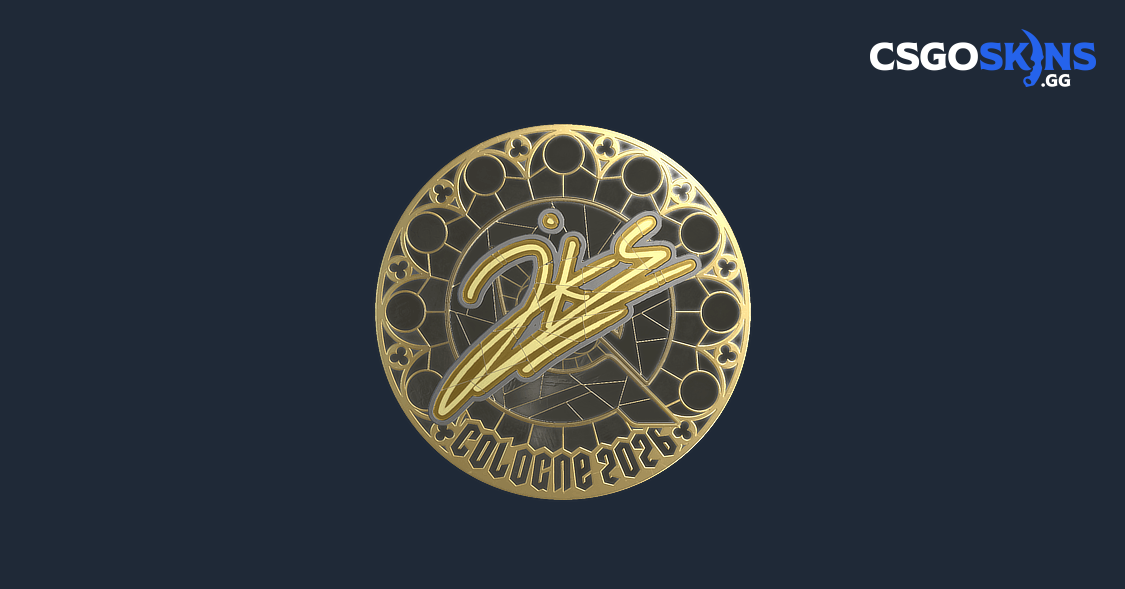 Sticker | jks (Gold) | Cologne 2026 - CSGOSKINS.GG