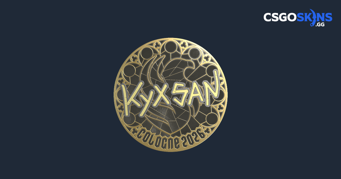 Sticker | kyxsan (Gold) | Cologne 2026 - CSGOSKINS.GG