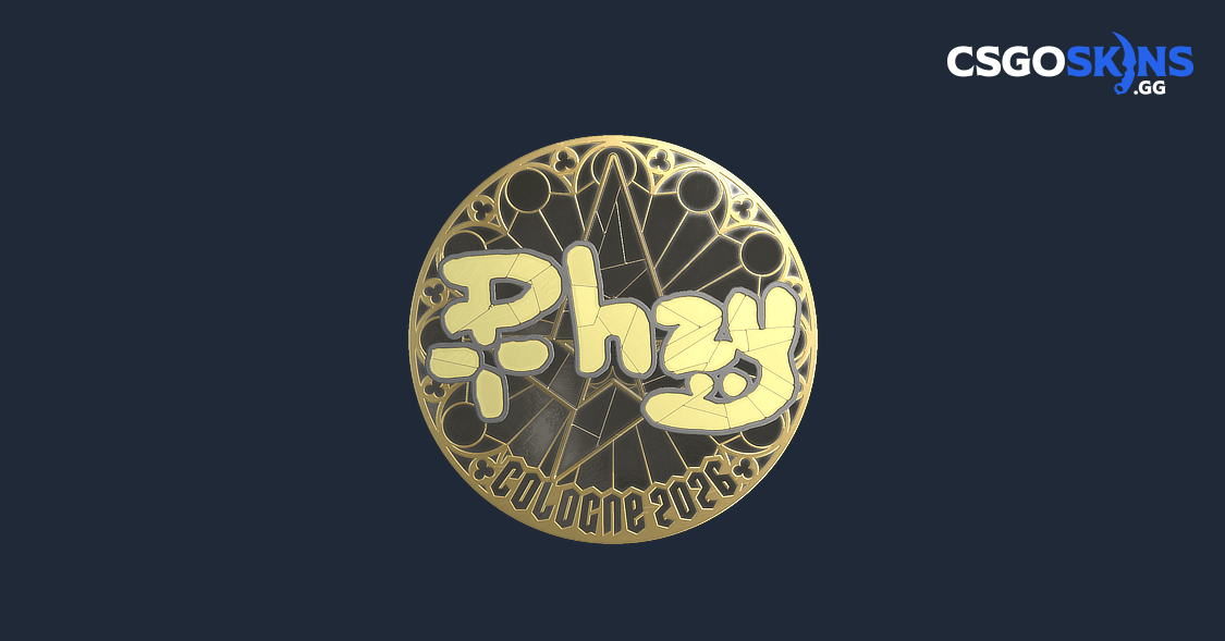 Sticker | phzy (Gold) | Cologne 2026 - CSGOSKINS.GG