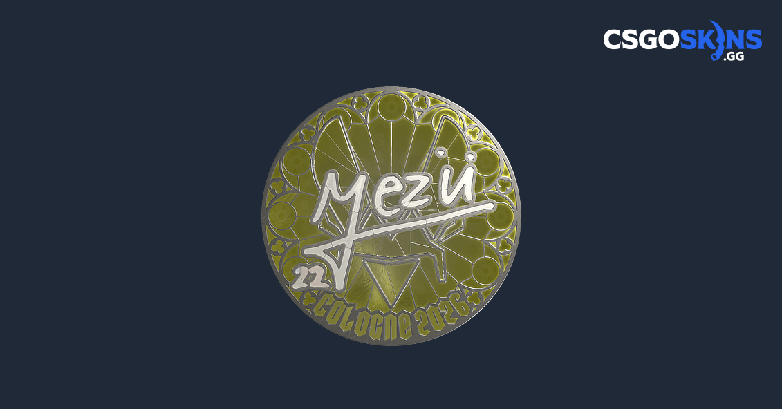 Sticker | mezii (Foil) | Cologne 2026 - CSGOSKINS.GG