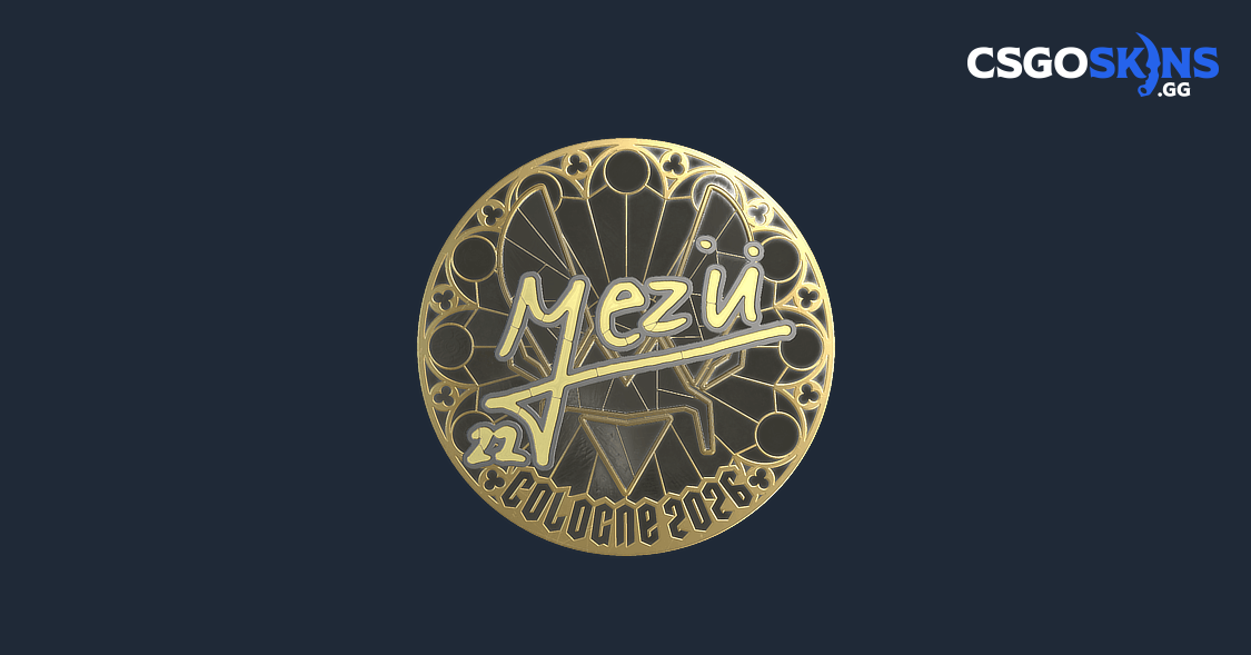 Sticker | mezii (Gold) | Cologne 2026 - CSGOSKINS.GG
