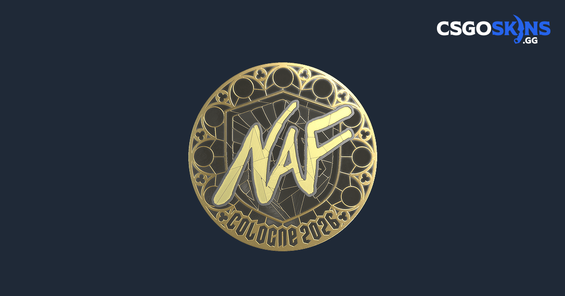 Sticker | NAF (Gold) | Cologne 2026 - CSGOSKINS.GG
