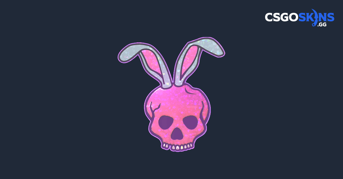 Sticker | Skull Bunny (Glitter) - CSGOSKINS.GG