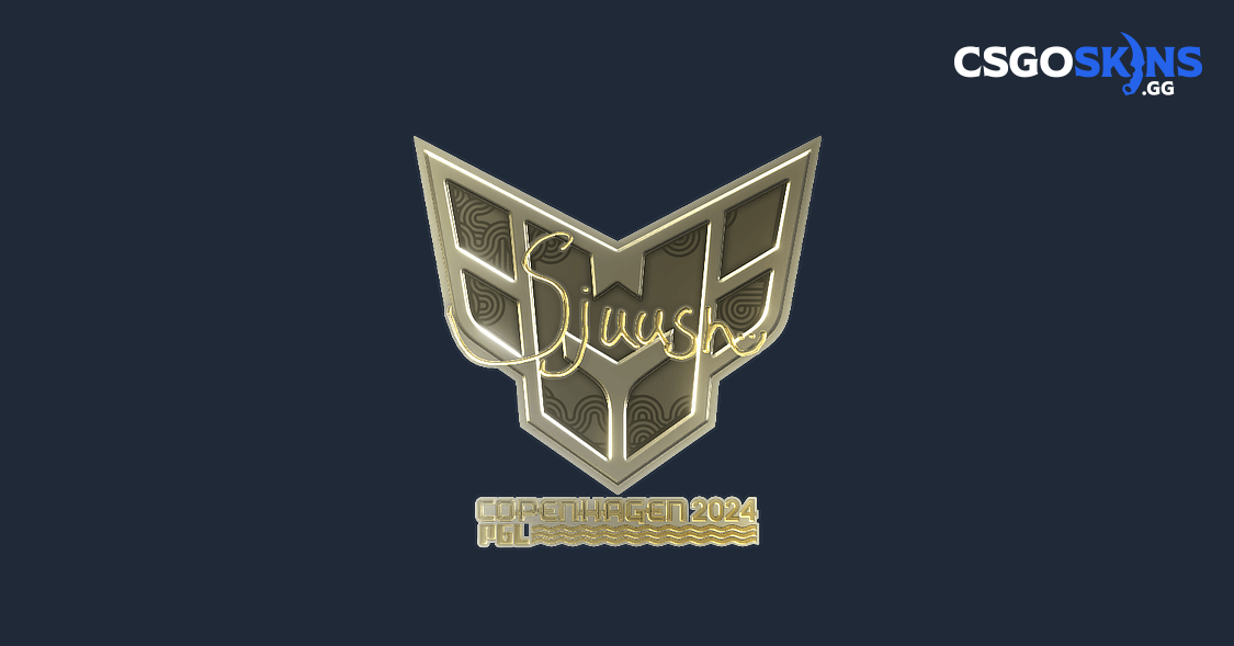 Sticker | sjuush (Gold) | Copenhagen 2024 - CSGOSKINS.GG