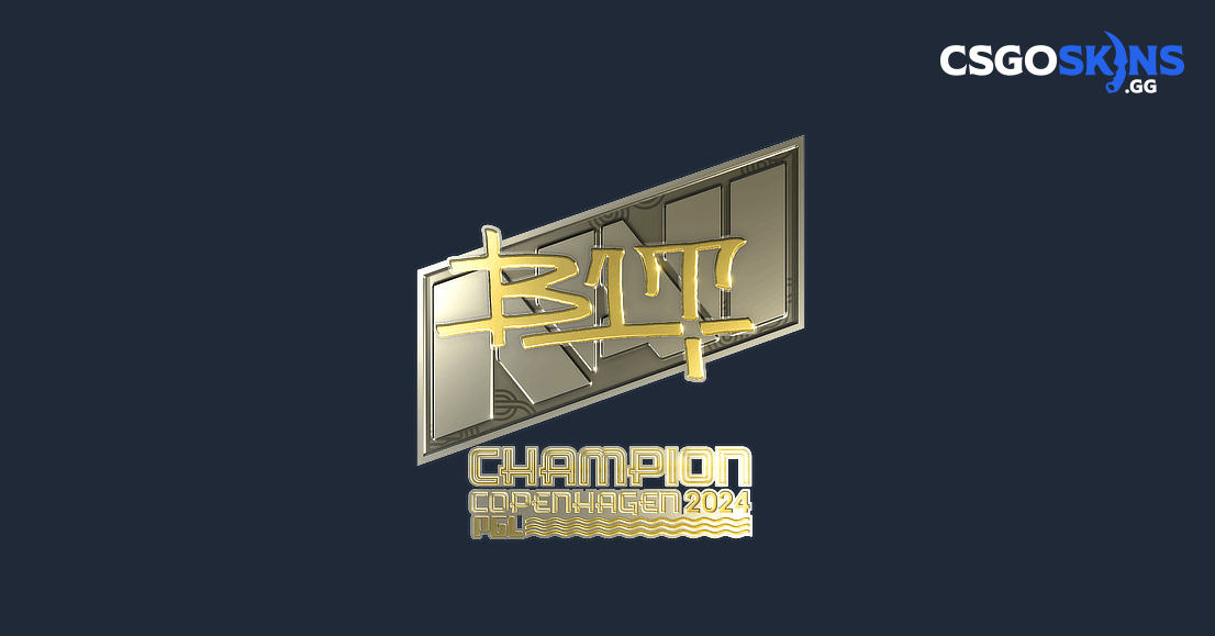 Sticker | b1t (Gold, Champion) | Copenhagen 2024 - CSGOSKINS.GG