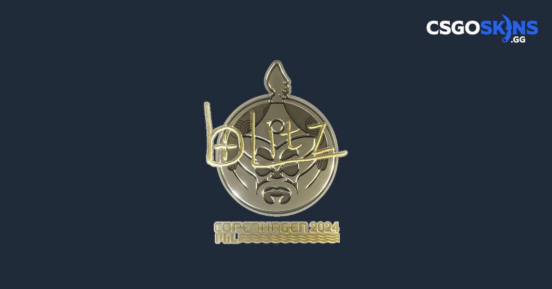 Sticker | bLitz (Gold) | Copenhagen 2024 - CSGOSKINS.GG