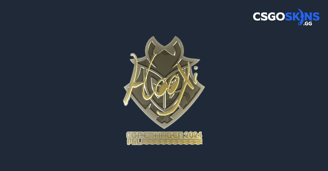 Sticker | HooXi (Gold) | Copenhagen 2024 - CSGOSKINS.GG