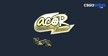 Sticker | acoR (Gold) | Paris 2023 - CSGOSKINS.GG