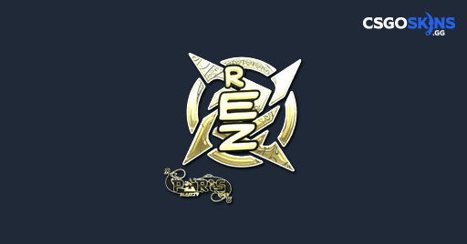 Sticker | REZ (Gold) | Paris 2023 - CSGOSKINS.GG