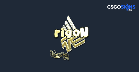 Sticker | rigoN (Gold) | Paris 2023 - CSGOSKINS.GG
