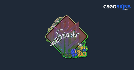 Sticker | Staehr (Glitter) | Rio 2022 - CSGOSKINS.GG