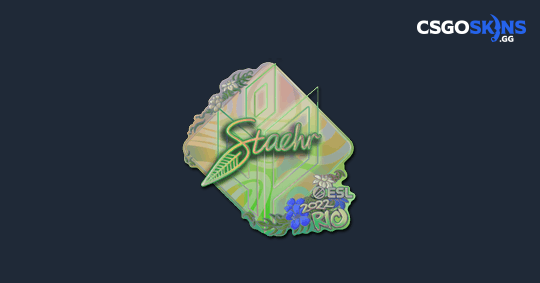 Sticker | Staehr (Holo) | Rio 2022 - CSGOSKINS.GG