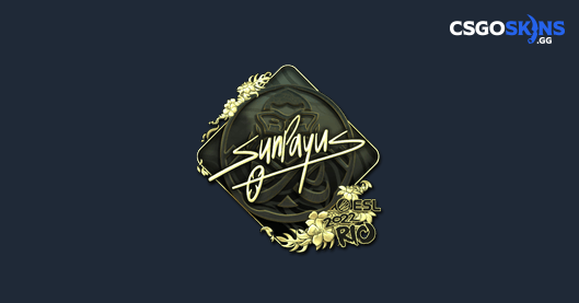 Sticker | SunPayus (Gold) | Rio 2022 - CSGOSKINS.GG