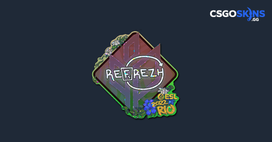Sticker | refrezh (Glitter) | Rio 2022 - CSGOSKINS.GG