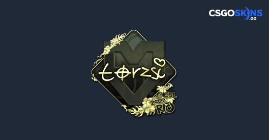 Sticker | torzsi (Gold) | Rio 2022 - CSGOSKINS.GG