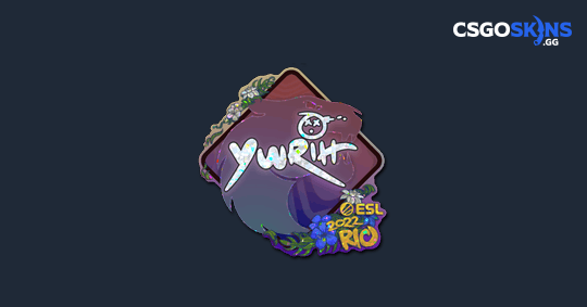 Yuurih Sticker Sticker | yuurih (Glitter) | Rio 2022 - CSGOSKINS.GG