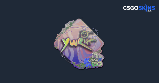Yuurih Sticker Sticker | yuurih (Holo) | Rio 2022 - CSGOSKINS.GG