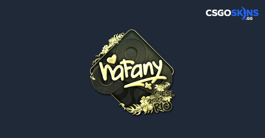 Sticker | nafany (Gold) | Rio 2022 - CSGOSKINS.GG