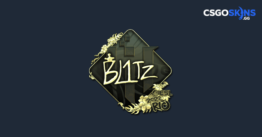 Sticker | bLitz (Gold) | Rio 2022 - CSGOSKINS.GG