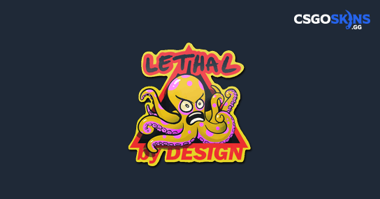 Lethality Cs:go Sticker | Yellow Lethal - CSGOSKINS.GG