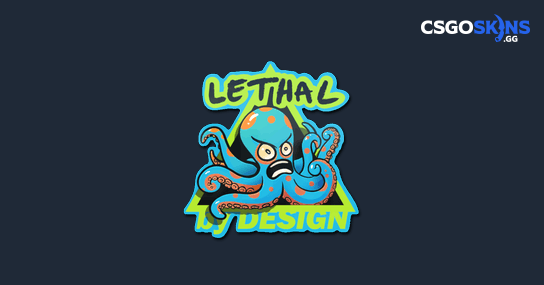 Lethality Cs:go Sticker | Blue Lethal - CSGOSKINS.GG