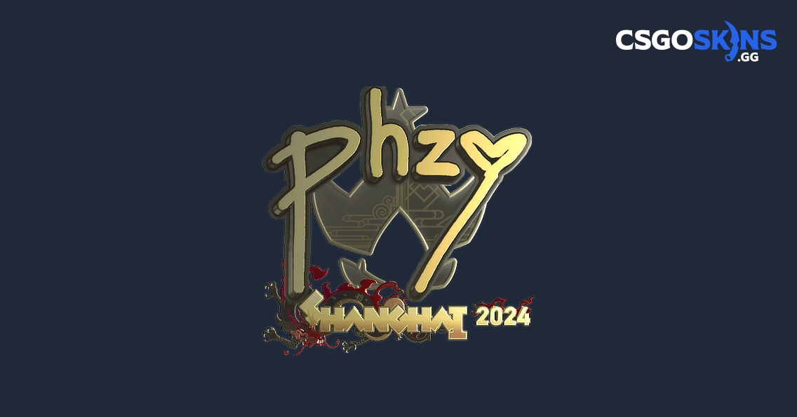 Sticker | phzy (Gold) | Shanghai 2024 - CSGOSKINS.GG