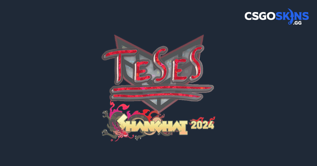 Sticker | TeSeS (Glitter) | Shanghai 2024 - CSGOSKINS.GG